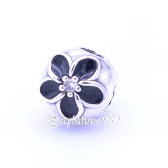 Authentic PANDORA Mystic Floral Clip with Zirconia - Picture 10 of 11